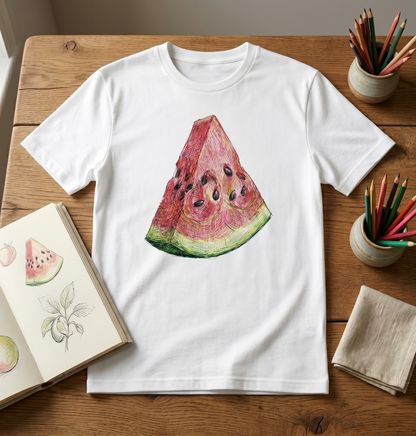 Premium T-Shirt – "Watermelon"- 100% Bawełna Organiczna