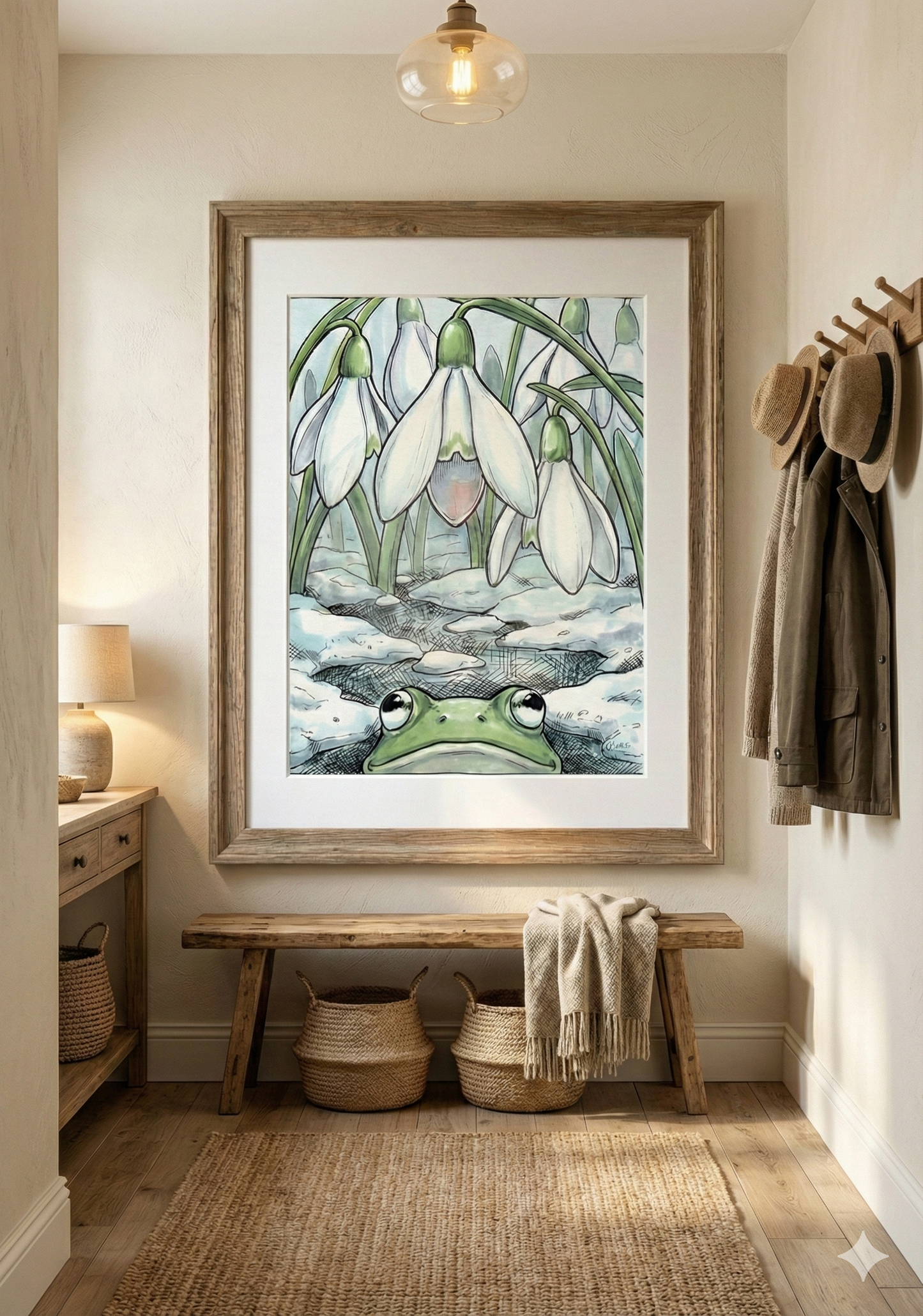 Printable poster - "Harbingers of Spring from the Frog's Perspective"