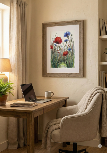 Printable poster - "Frog Perspective Meadow"