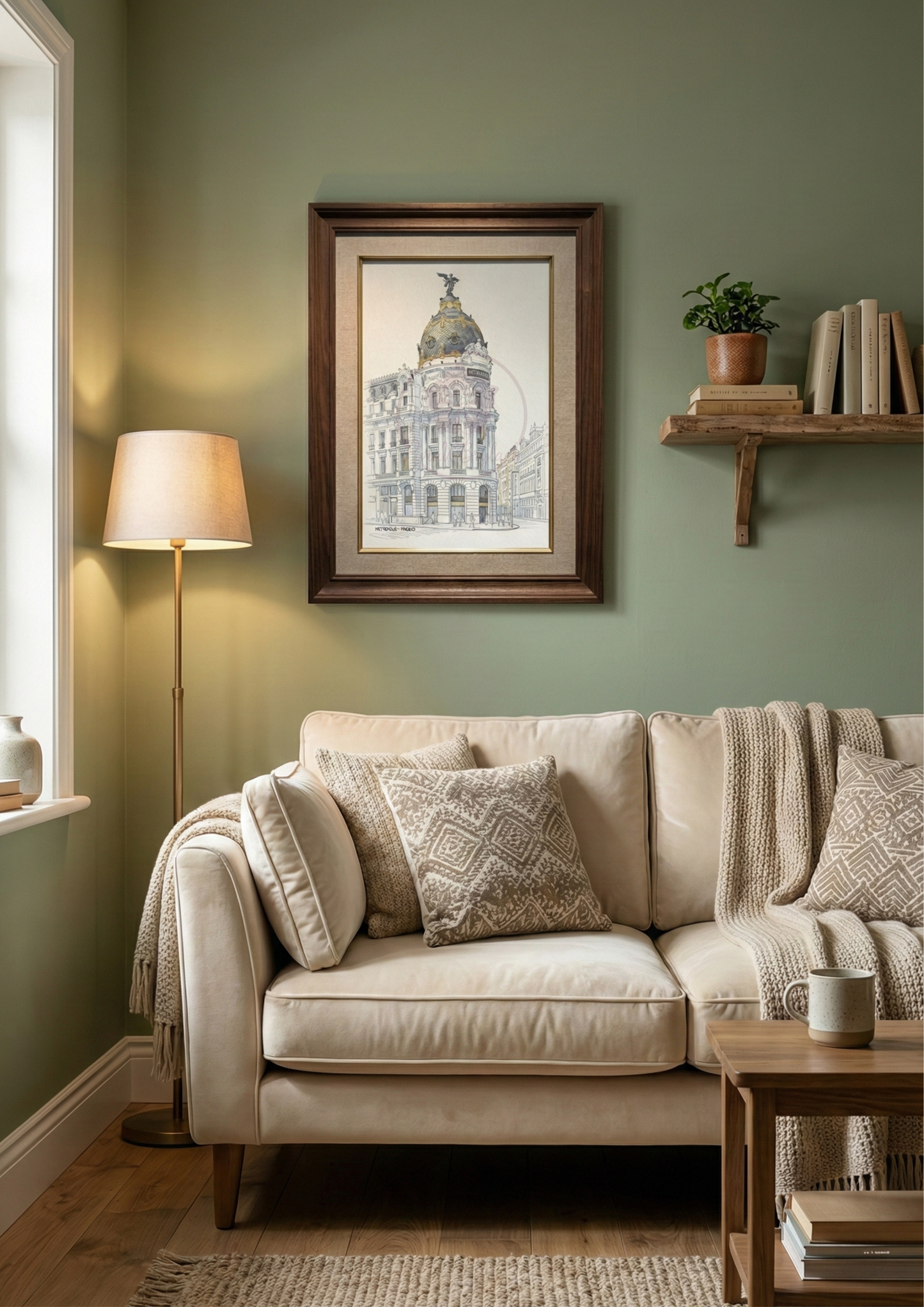 Perła Madrytu – Plakat Cyfrowy do Druku (Metropolis Building)