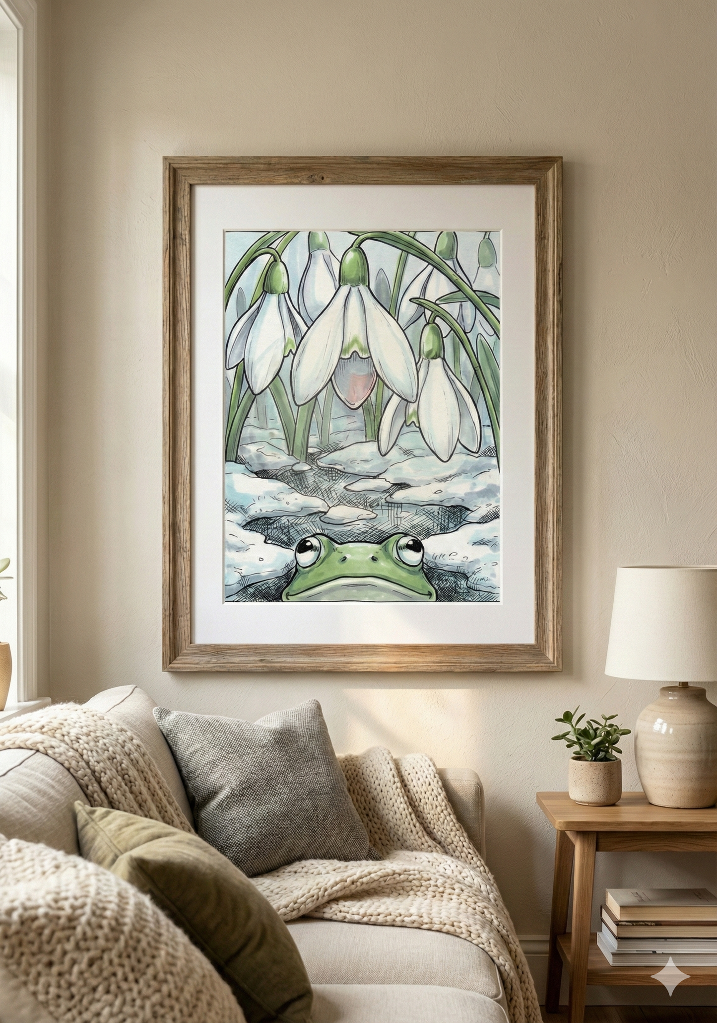 Printable poster - "Harbingers of Spring from the Frog's Perspective"