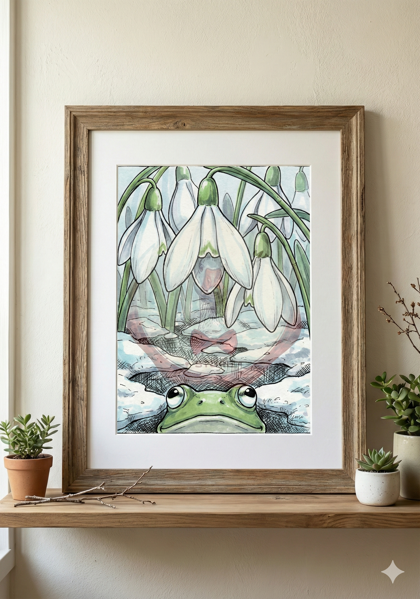 Printable poster - "Harbingers of Spring from the Frog's Perspective"