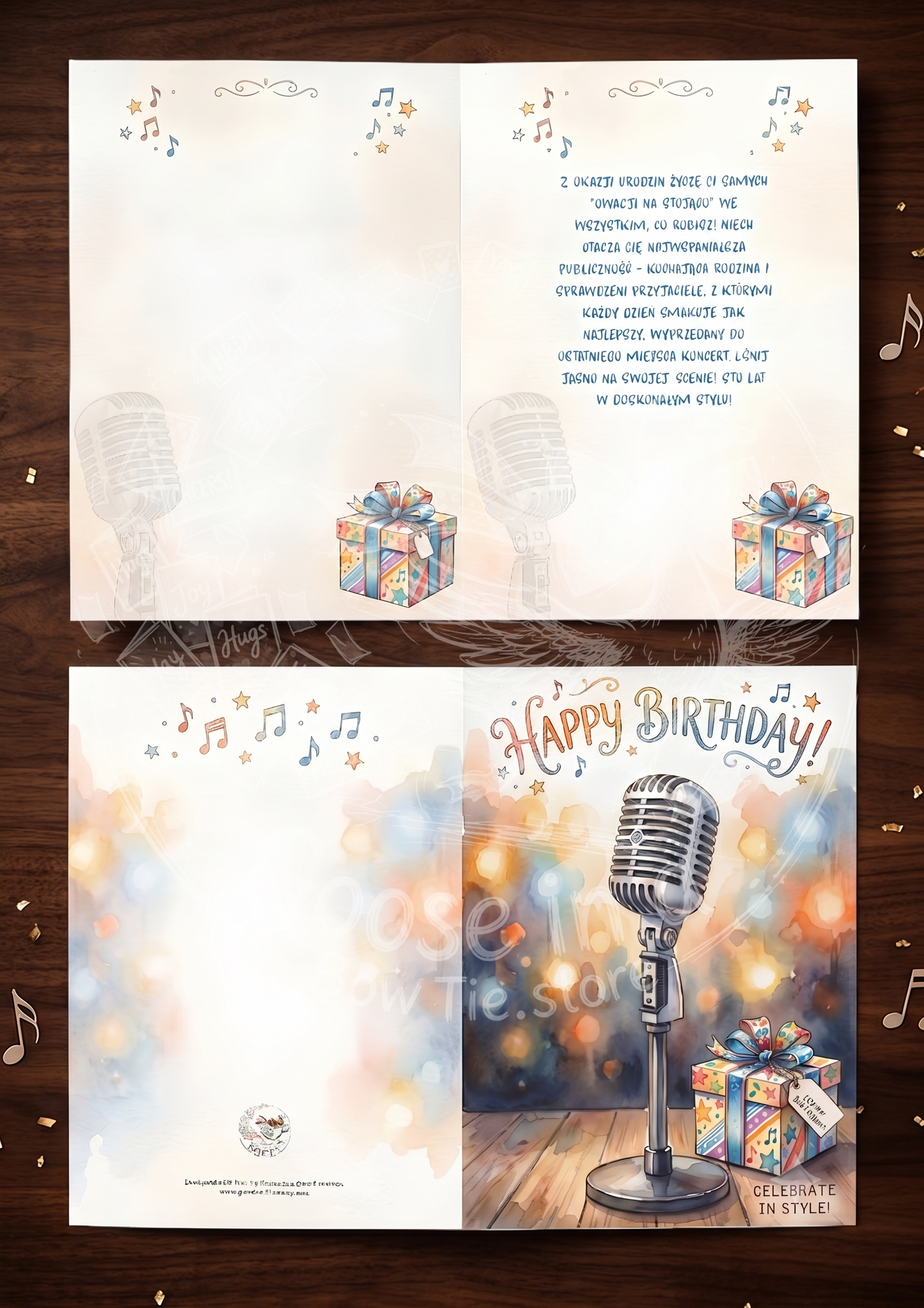 Wyjątkowa Kartka Urodzinowa "Celebrate in Style" - Drukowana
