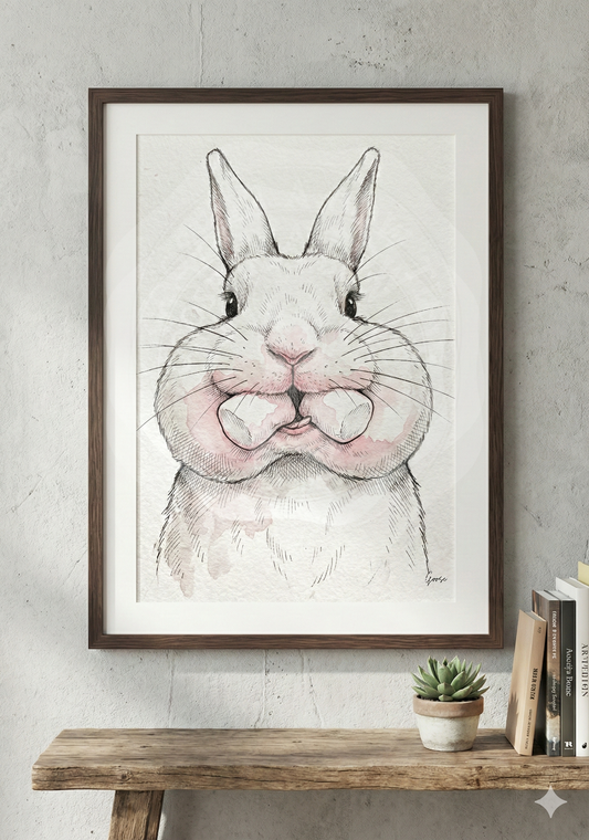 Printable poster - "Greasy Bunny"