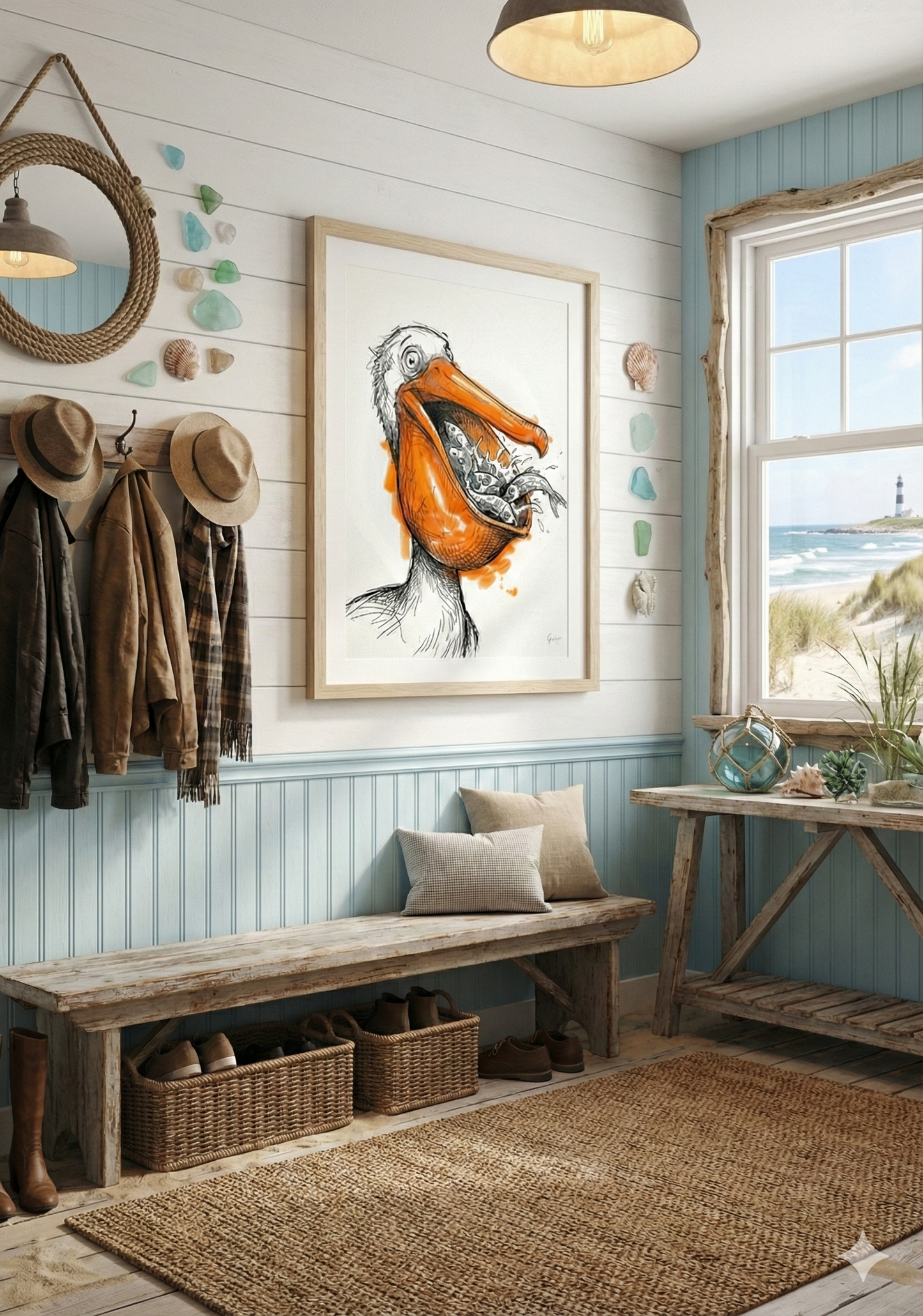 Printable poster - "The Hungry Pelican"