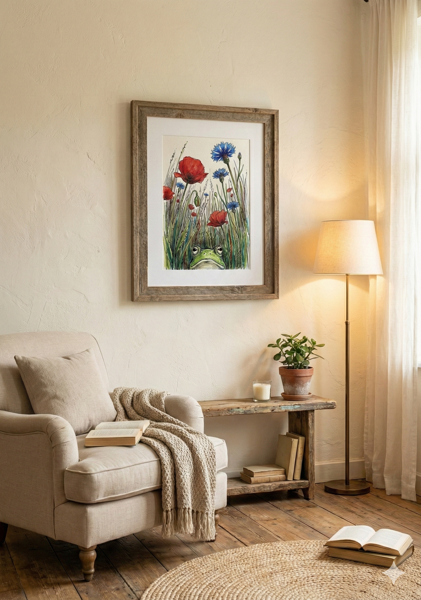 Printable poster - "Frog Perspective Meadow"