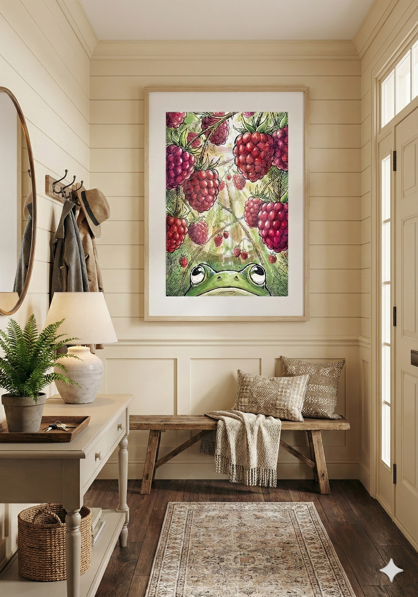 Printable poster - "Frog in the Raspberry Bush"
