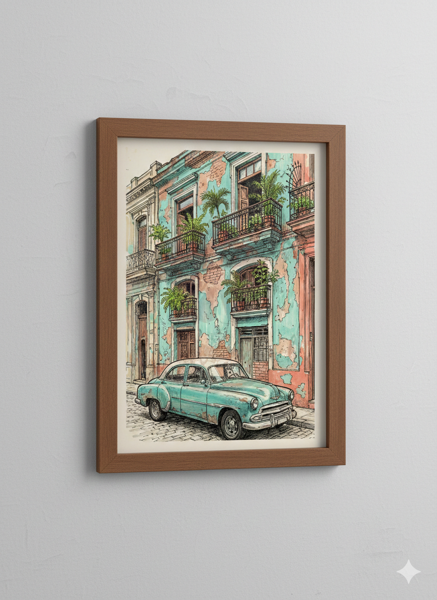Plakat "Havana Classic" – Podróż w Stylu Vintage
