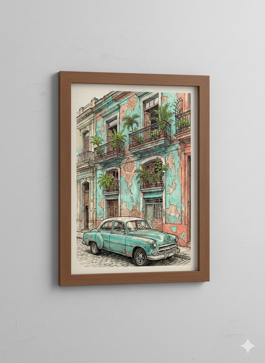 Plakat "Havana Classic" – Podróż w Stylu Vintage