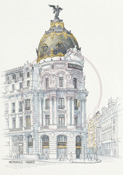 Printable poster - "The Pearl of Madrid"